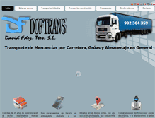 Tablet Screenshot of doftrans.com